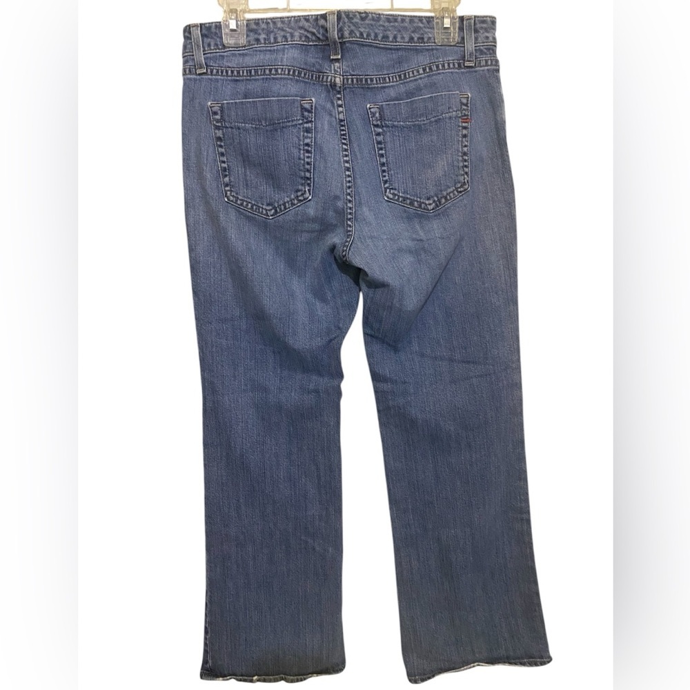 VTG Gap Essentials Stretch Jeans SZ 8 Bootcut Mid Rise Loose Fit Made in Canada - Picture 3 of 11